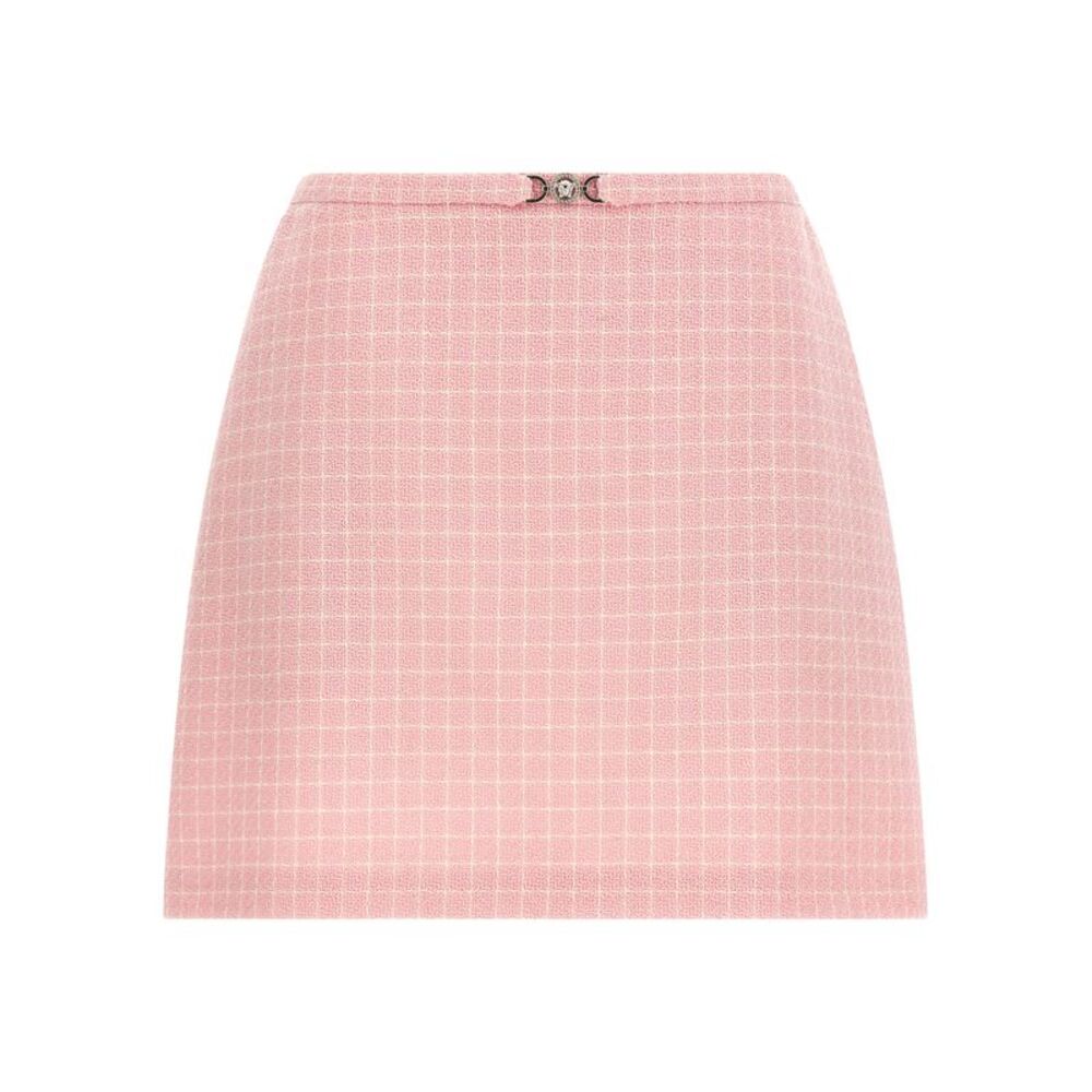 Versace Multicolor Virgin Wool Long Women's Skirt